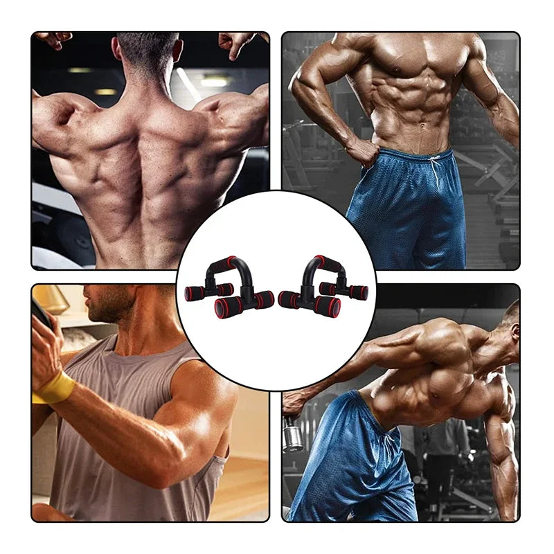 1 par de barras de flexiones en forma de U, equipo de fitness con agarre de esponja para entrenamiento muscular, barra de flexiones para pecho, gimnasio en casa, culturismo