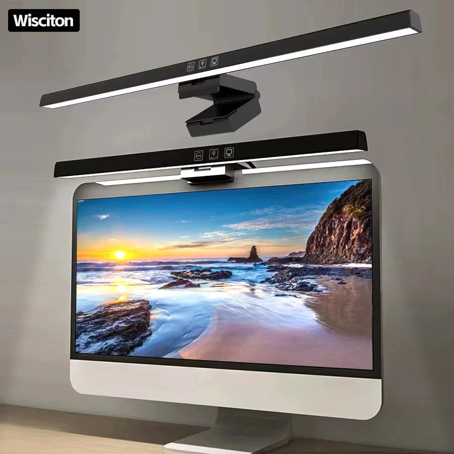 Barra de luz LED para monitor de computadora, ideal para aprendizaje, lectura y trabajo,
