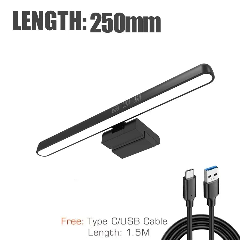 Barra de luz LED para monitor de computadora, ideal para aprendizaje, lectura y trabajo,