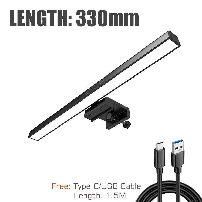Barra de luz LED para monitor de computadora, ideal para aprendizaje, lectura y trabajo,