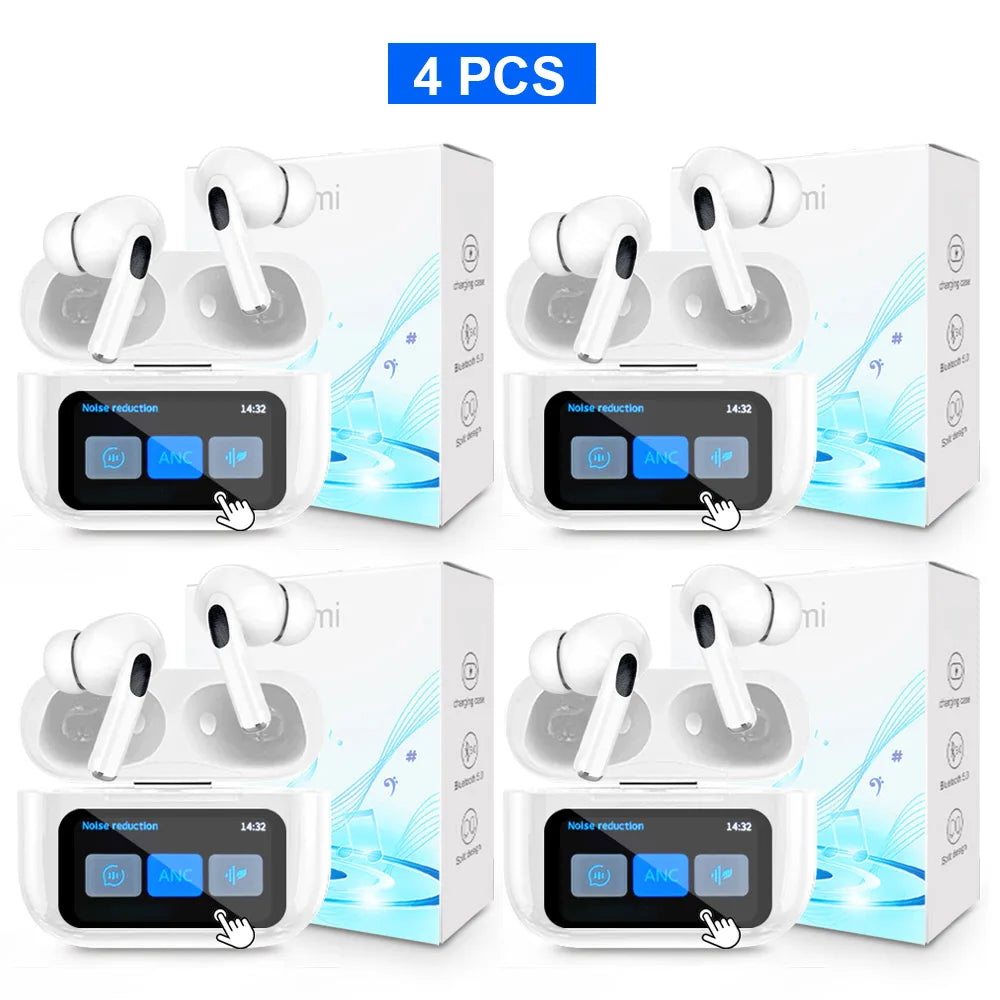 Auriculares inalámbricos Xiaomi Tws con Bluetooth, sonido estéreo HD, caja de carga, pantalla táctil LCD, deportivos, intrauditivos