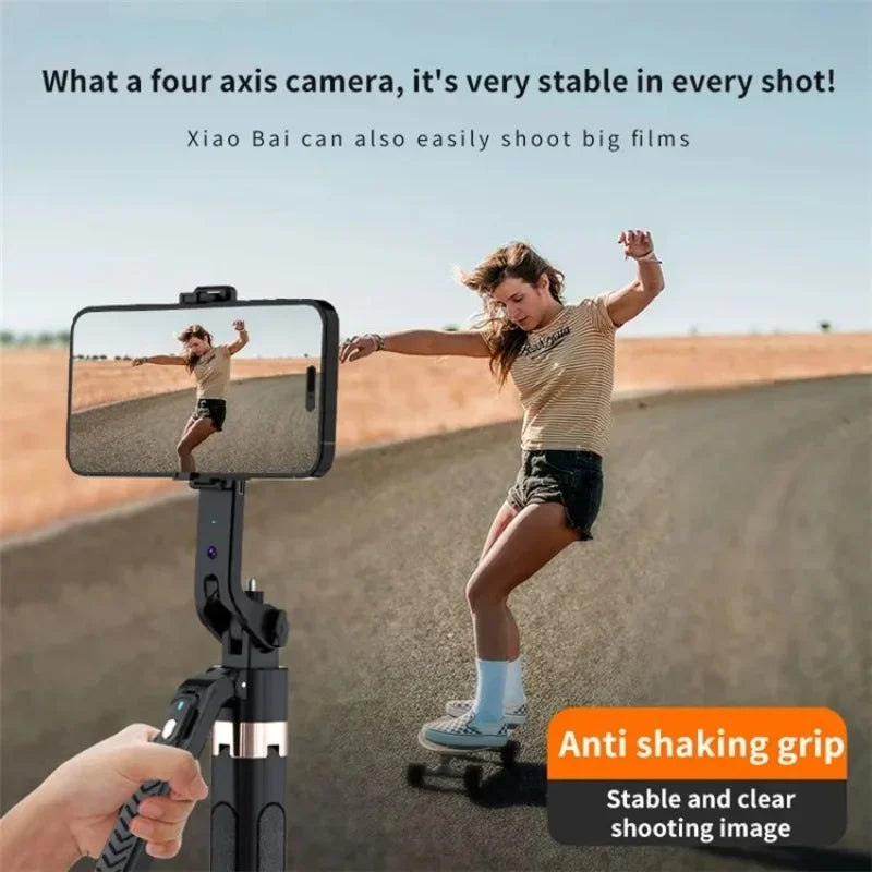 Estabilizador de cardán inalámbrico de 1,8 m con control remoto, palo selfie con rotación de 360 grados y seguimiento inteligente IA, trípode para teléfono móvil