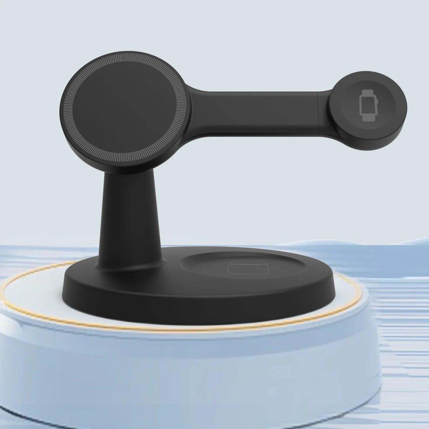 Cargador inalámbrico magnético 3 en 1 para iPhone 16, 15, 14, 13 Pro Max, Apple Watch 9, 8 y AirPods Pro. Estación de carga rápida.
