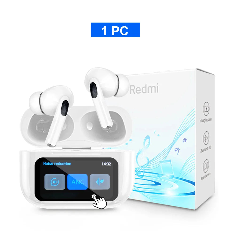 Auriculares inalámbricos Xiaomi Tws con Bluetooth, sonido estéreo HD, caja de carga, pantalla táctil LCD, deportivos, intrauditivos