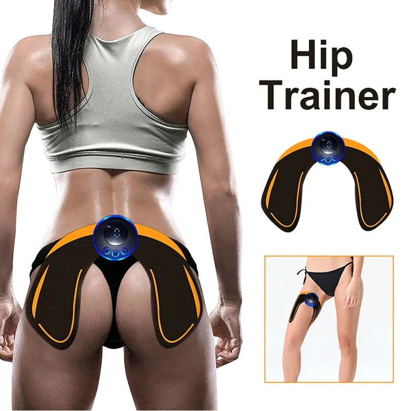 Estimulador muscular abdominal eléctrico EMS inalámbrico para glúteos y cadera, pérdida de peso, adelgazamiento corporal para brazos, espalda, piernas, cintura y fitness.