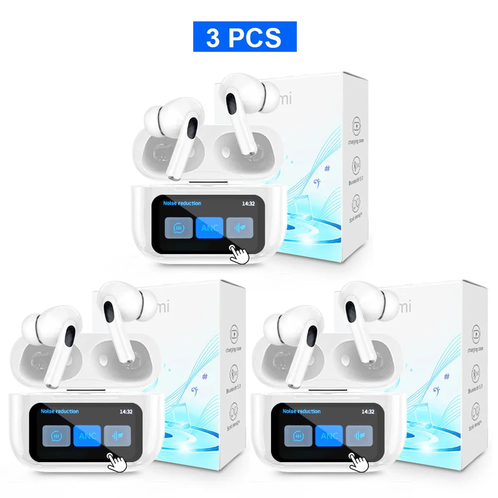 Auriculares inalámbricos Xiaomi Tws con Bluetooth, sonido estéreo HD, caja de carga, pantalla táctil LCD, deportivos, intrauditivos