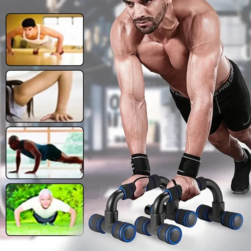1 par de barras de flexiones en forma de U, equipo de fitness con agarre de esponja para entrenamiento muscular, barra de flexiones para pecho, gimnasio en casa, culturismo
