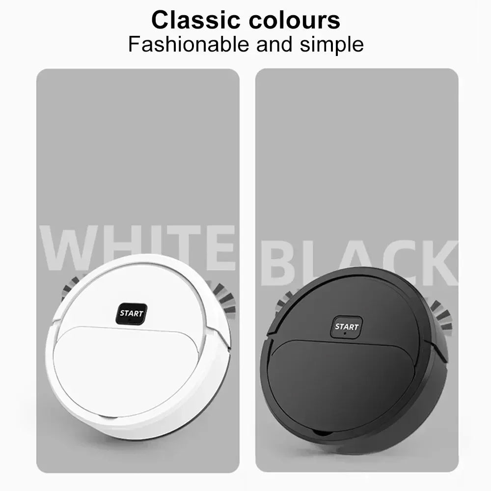 Aspiradora robótica portátil mini, automática, 2024, recargable por USB, para suelos húmedos y secos, tres en uno, para el hogar