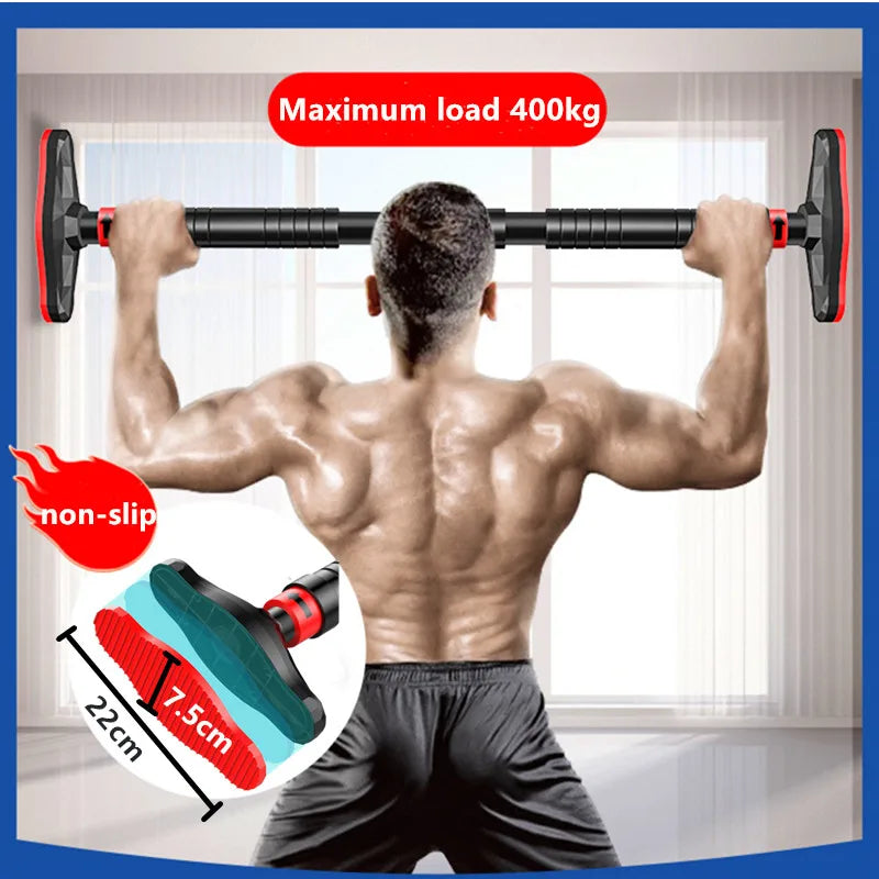 Barras horizontales ajustables para puerta de 400 kg para ejercicio en casa, gimnasio, dominadas, equipo deportivo de fitness.