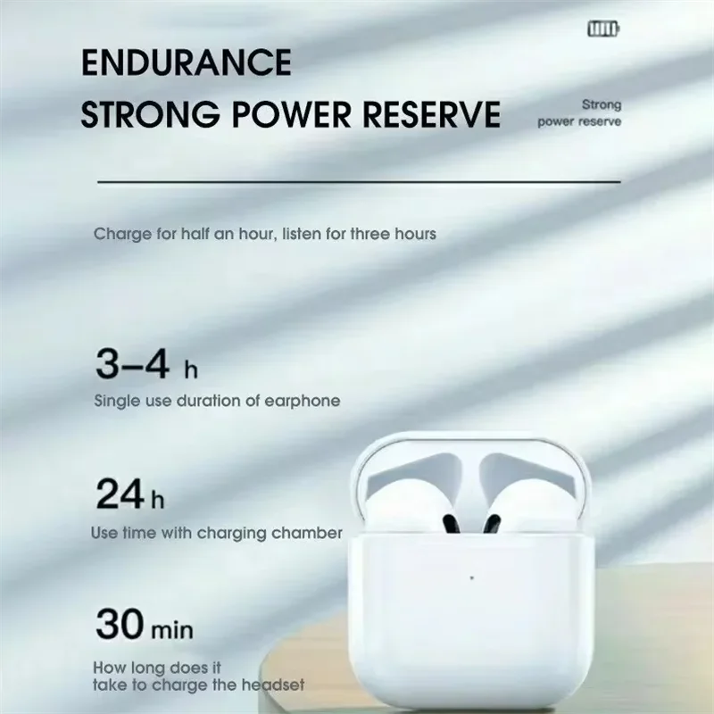 Auriculares Bluetooth Pro4 TWS estéreo 9D, inalámbricos, intraaurales, de alta fidelidad, manos libres con micrófono para Xiaomi