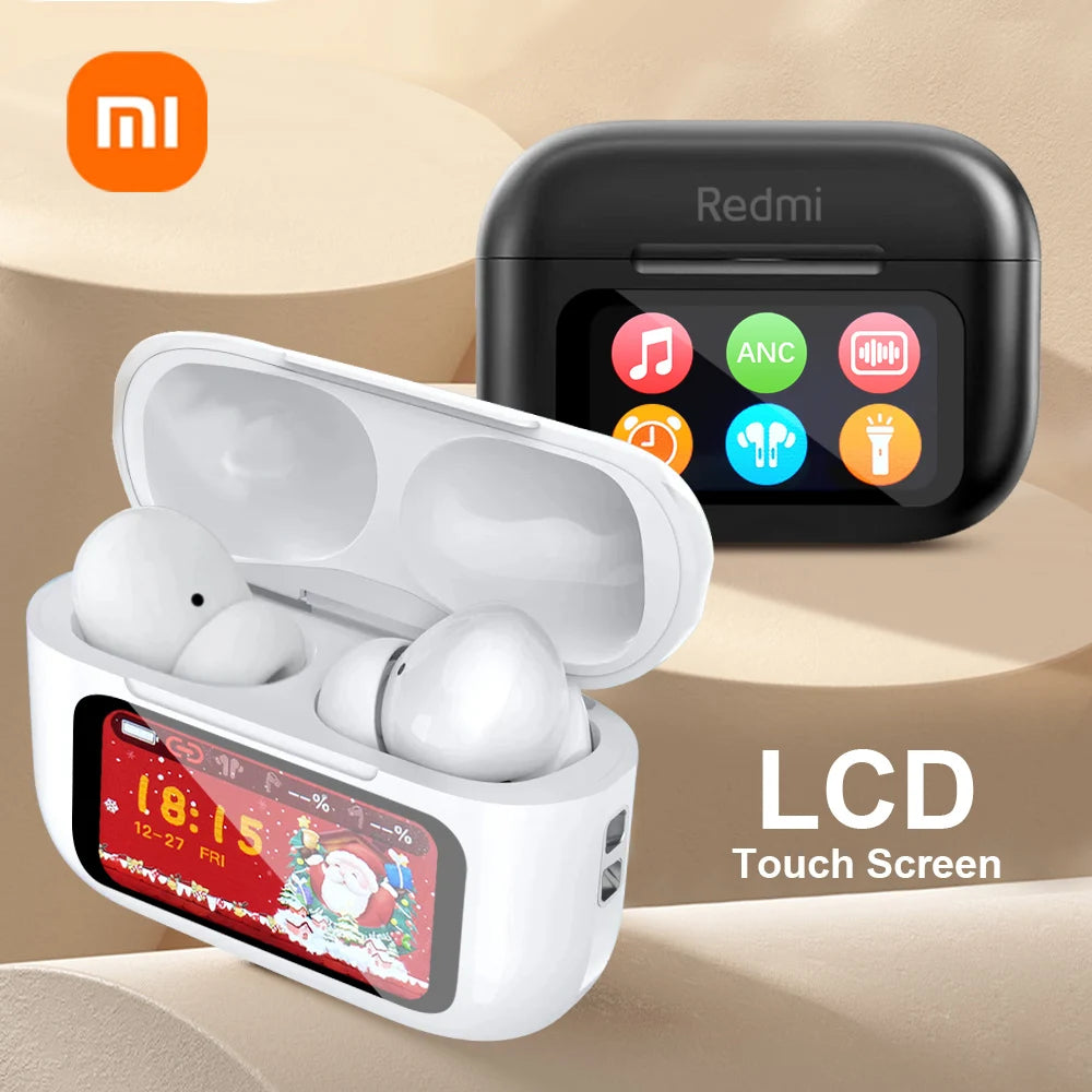 Auriculares inalámbricos Xiaomi Tws con Bluetooth, sonido estéreo HD, caja de carga, pantalla táctil LCD, deportivos, intrauditivos