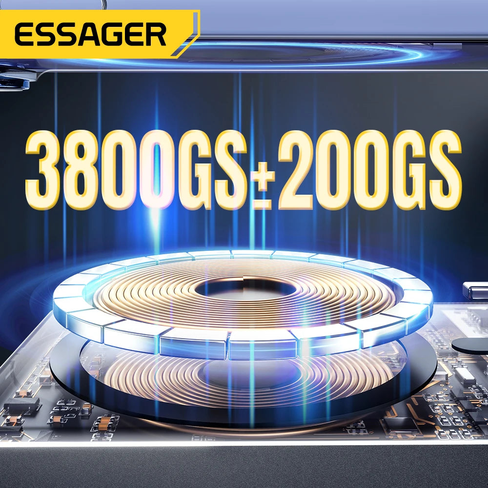 Batería externa inalámbrica delgada Essager magnética de 20 W y 5000 mAh, portátil, de carga rápida, compatible con Magsafe para iPhone 16, 15, 14 y 13