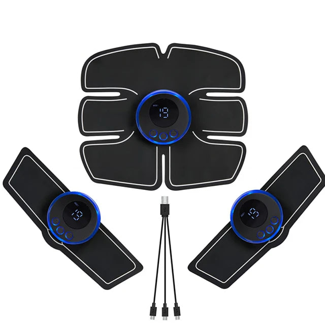 Estimulador muscular abdominal eléctrico EMS inalámbrico para glúteos y cadera, pérdida de peso, adelgazamiento corporal para brazos, espalda, piernas, cintura y fitness.