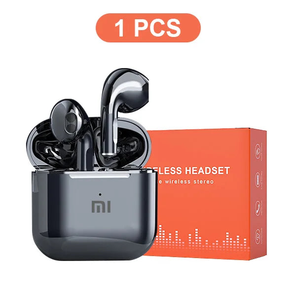 Auriculares inalámbricos Xiaomi con Bluetooth TWS 5.2, deportivos, impermeables, intraauriculares de alta fidelidad con micrófono para teléfonos inteligentes.