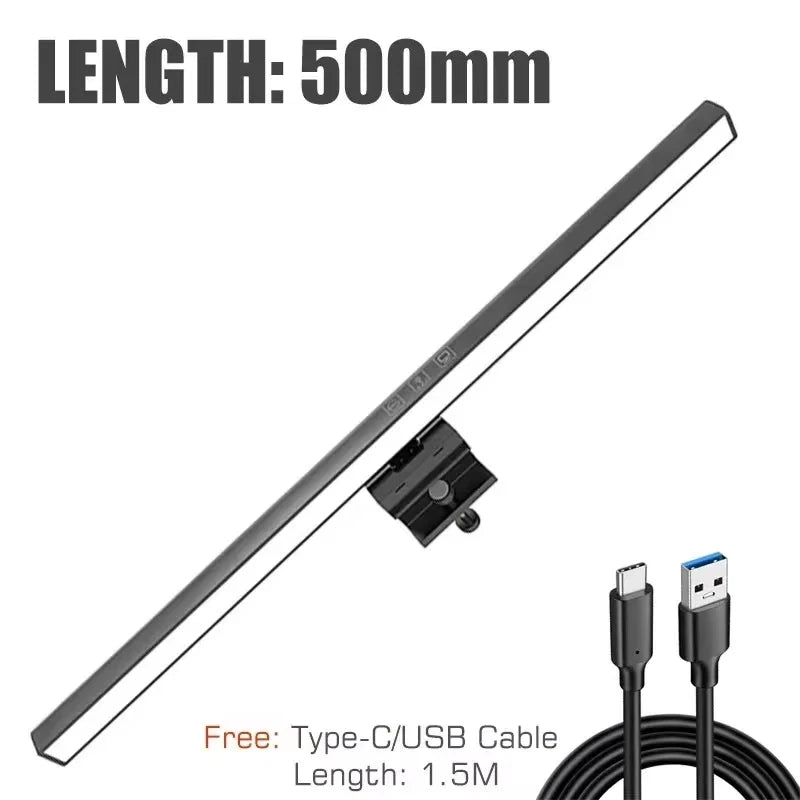 Barra de luz LED para monitor de computadora, ideal para aprendizaje, lectura y trabajo,